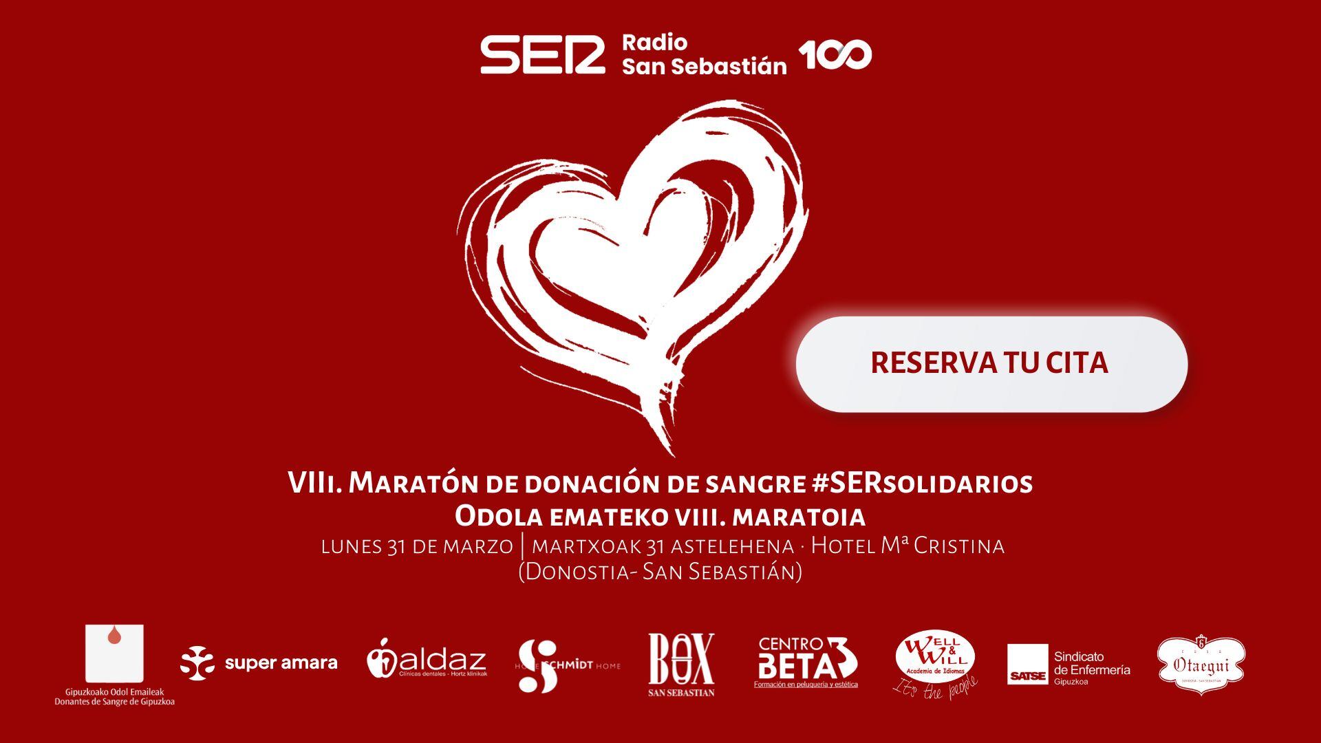 Maratón Donación Sangre Donostia 2025