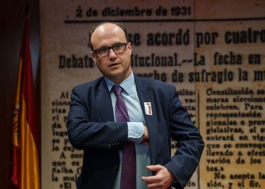 El exjefe de gabinete de la ministra de Industria, Juan Ignacio Díaz Bidart, en el Senado.