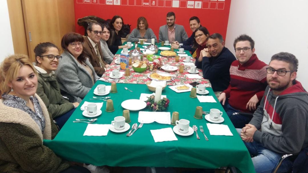 El Partidos Socialista compartiendo el tradicional desayuno con los medios de comunicación
