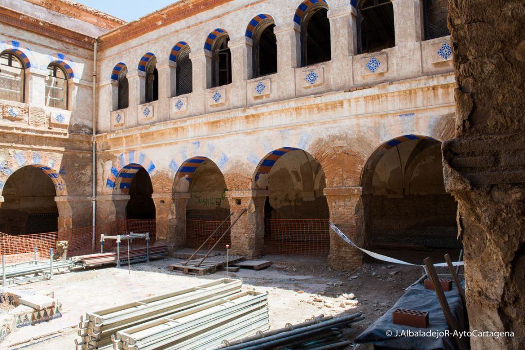 Obras de restauración en el Monasterio de San Ginés de la Jara (Cartagena)