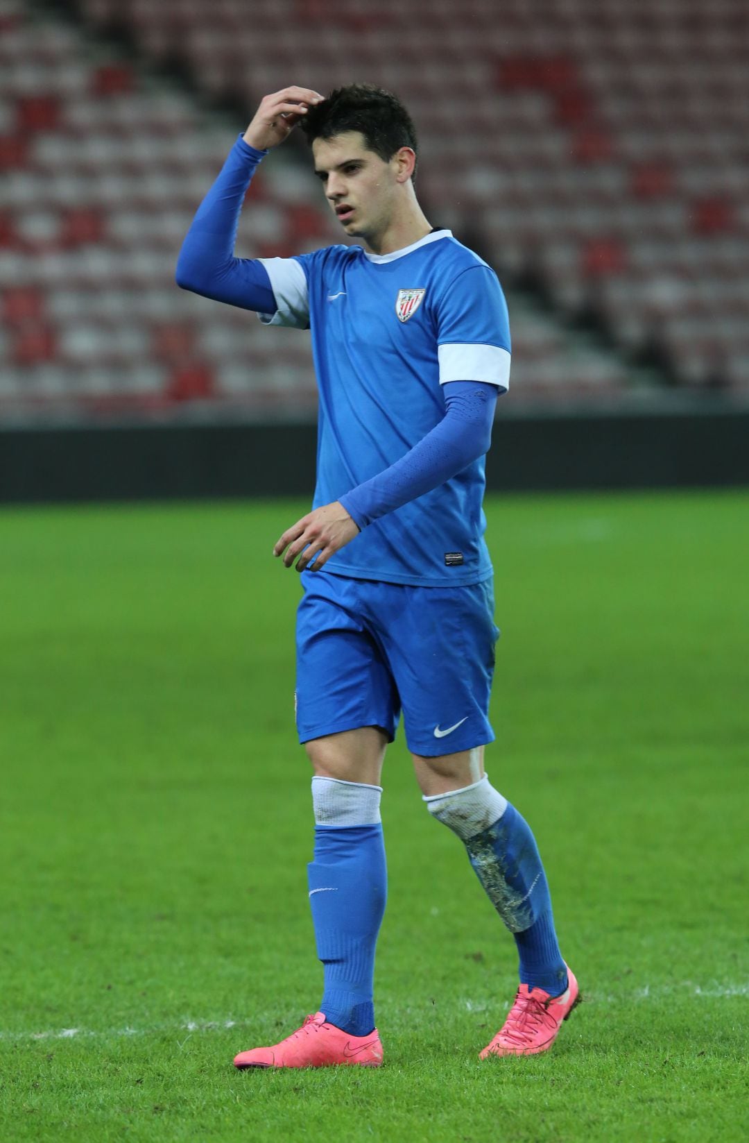 Javier Murúa durante un partido con el Bilbao Athletic