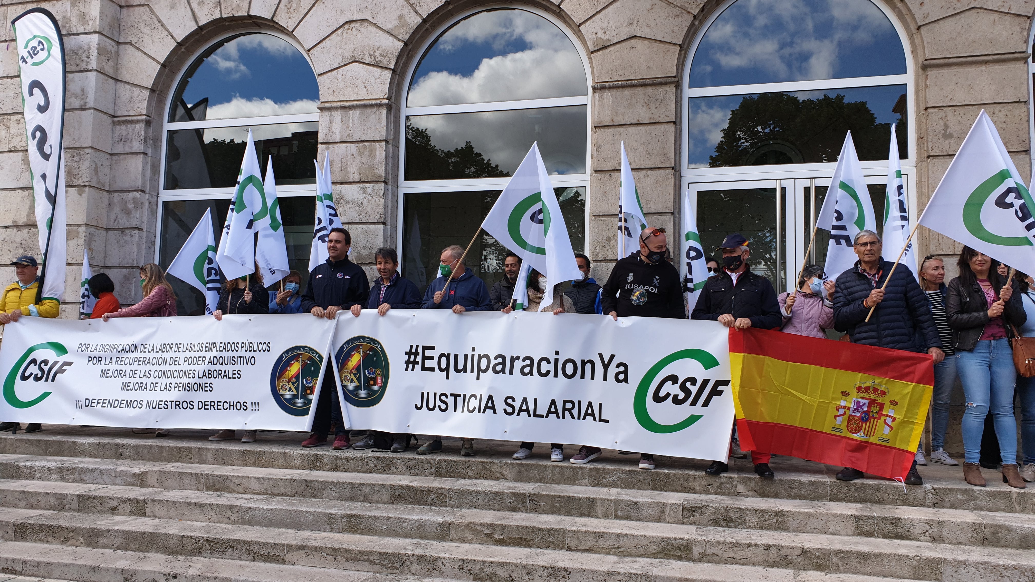 CSIF se moviliza en Palencia en defensa de los empleados públicos