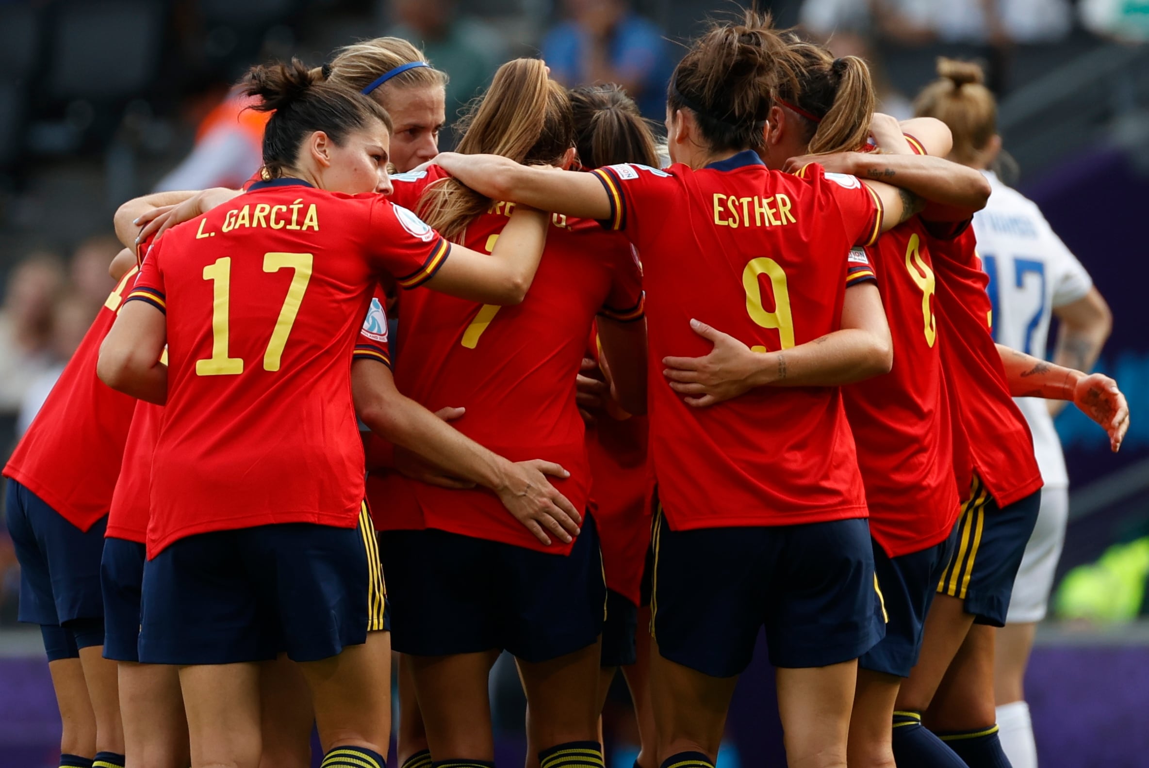 La selección española femenina de fútbol durante la Eurocopa EFE/ Miguel Toña