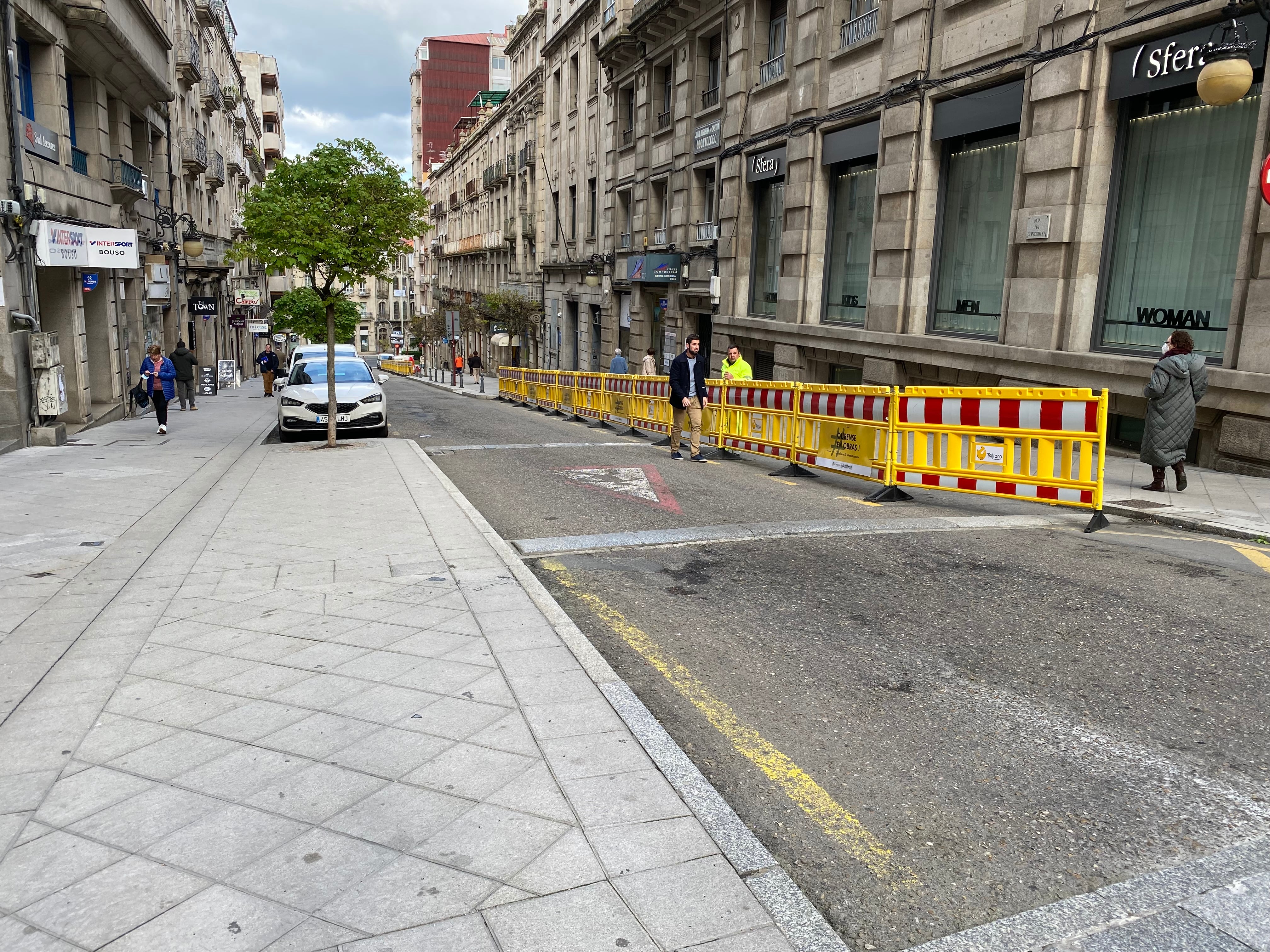 La calle Concordia, en obras, podría ser una las afectadas