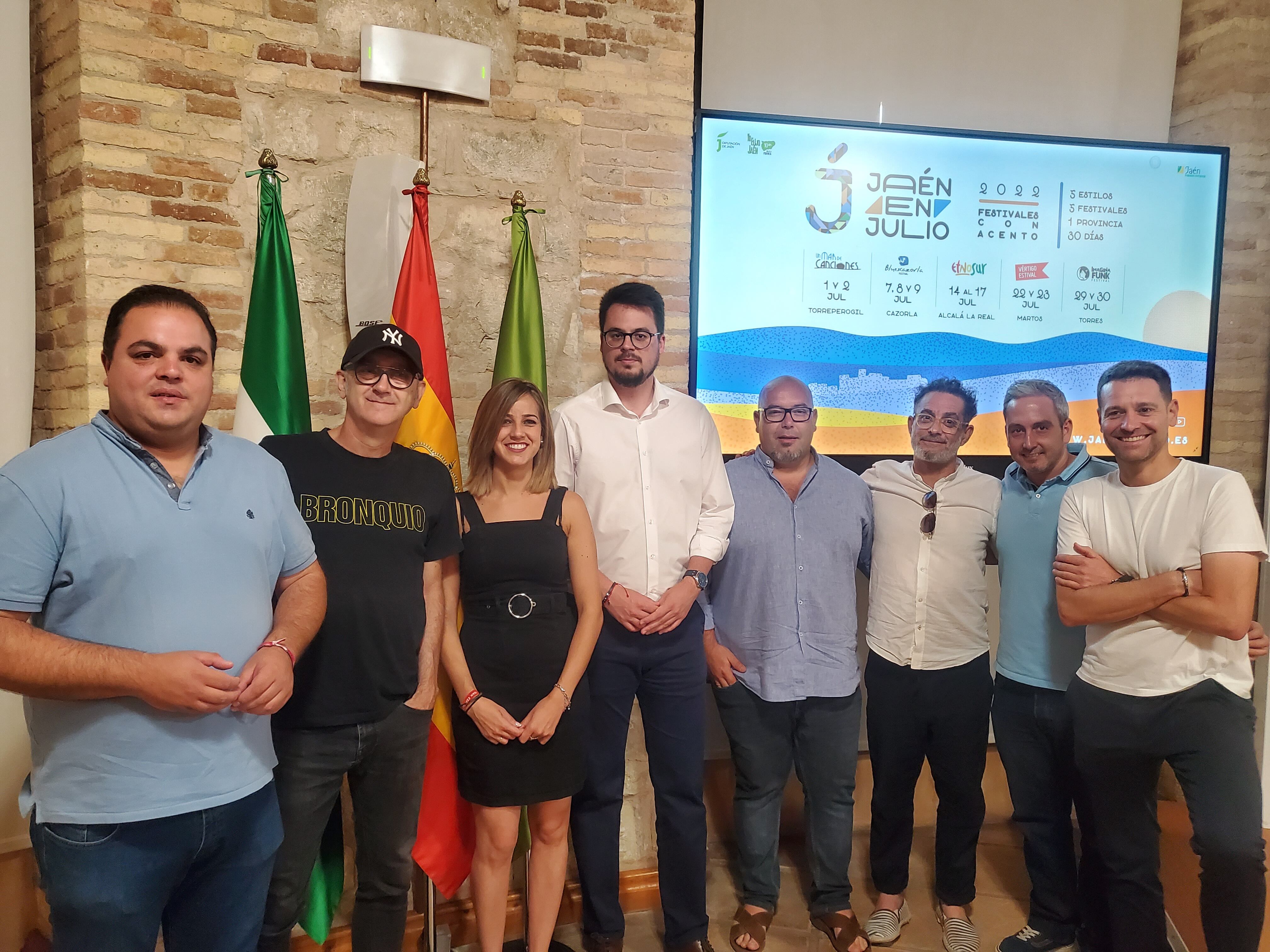 Representantes de los festivales de 'Jaén en Julio'.