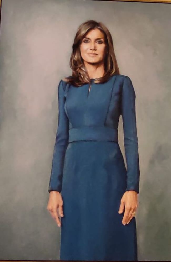 Cuadro de la reina doña Leticia, en la antesala del salón de plenos de la Diputación de Ciudad Real