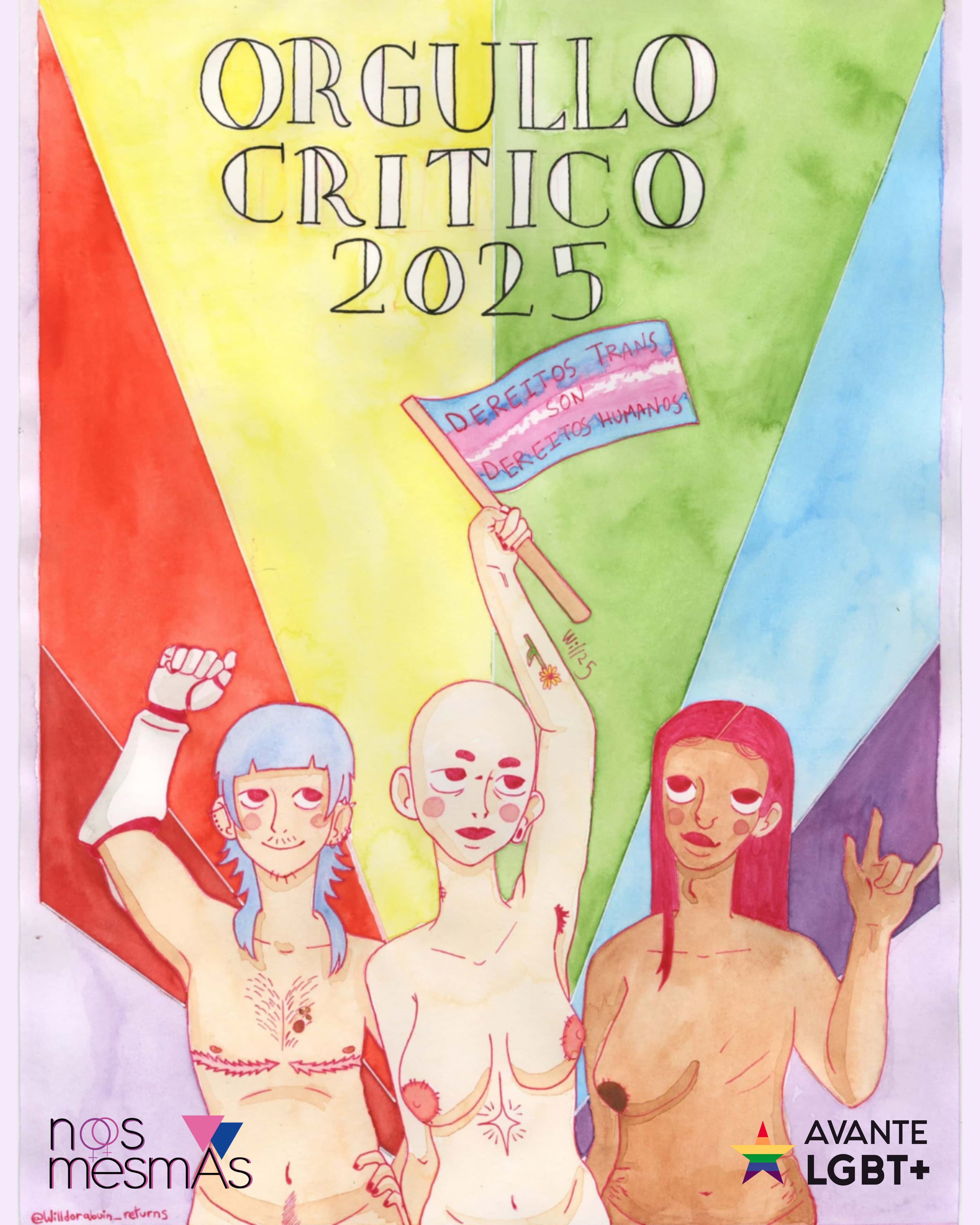 Cartel Orgullo Crítico en Vigo 2025