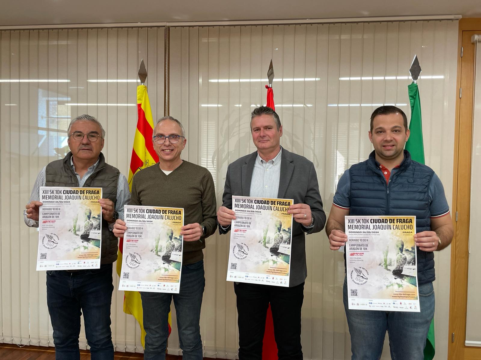 Juan Carlos Longán, Alberto Pallarés, Ignacio Gramún y David Casanova en la presentación de la prueba