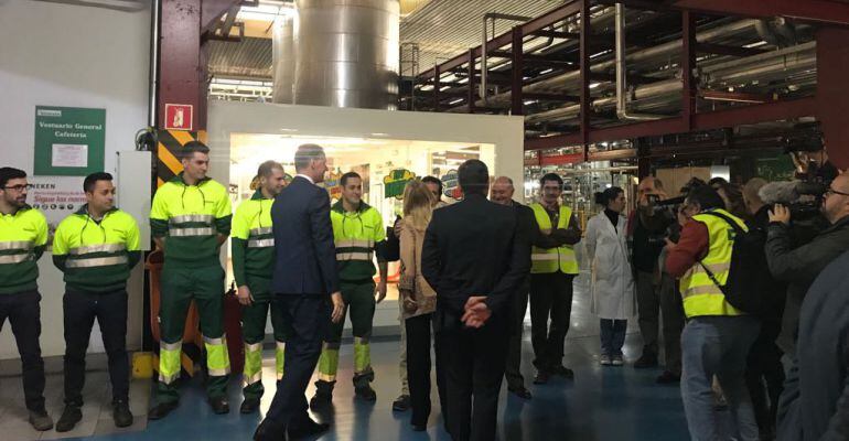 Visita por el 50 aniversario de la fábrica de Heineken en Sanse