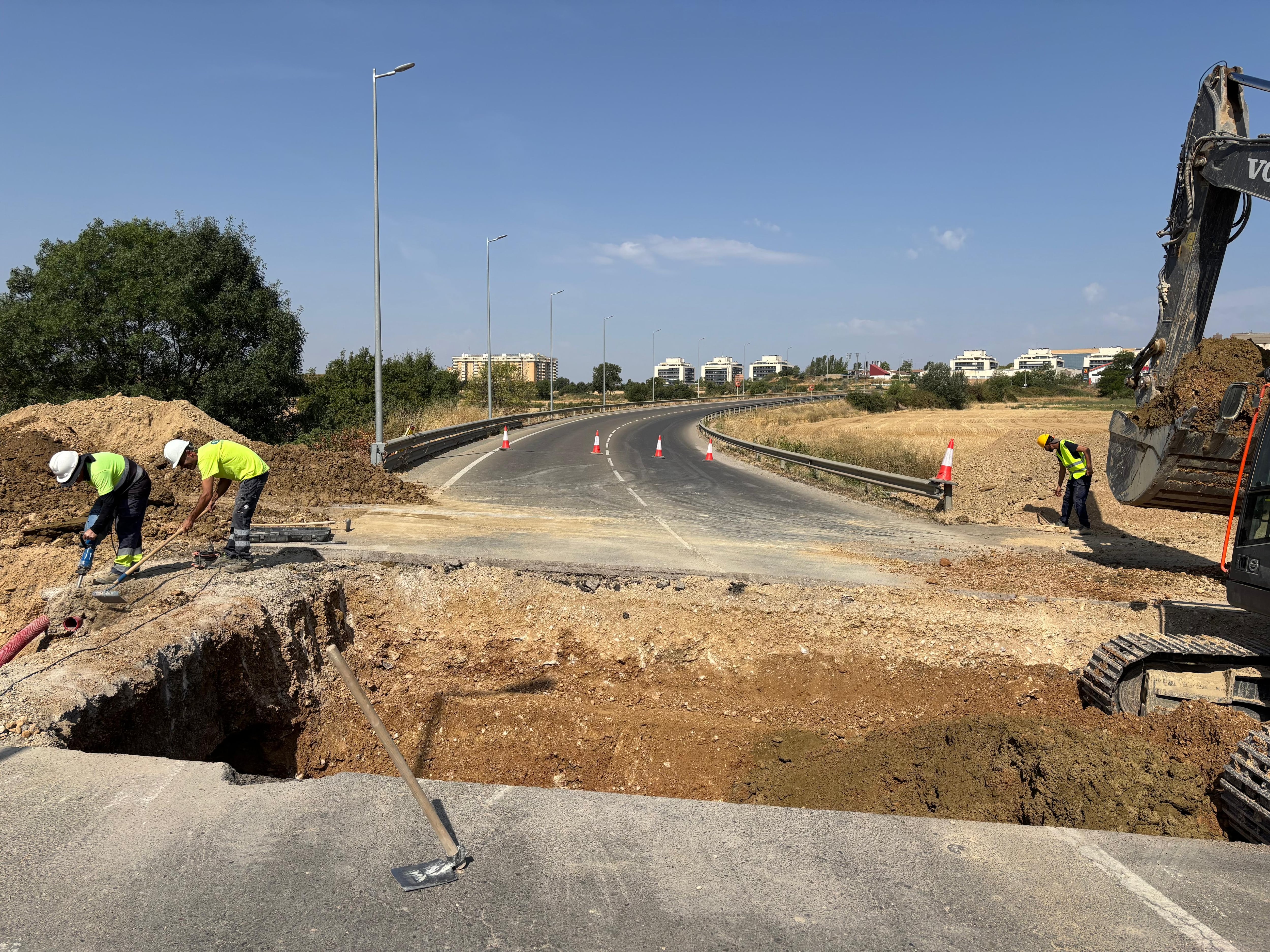 Obras en la calle Alcañiz