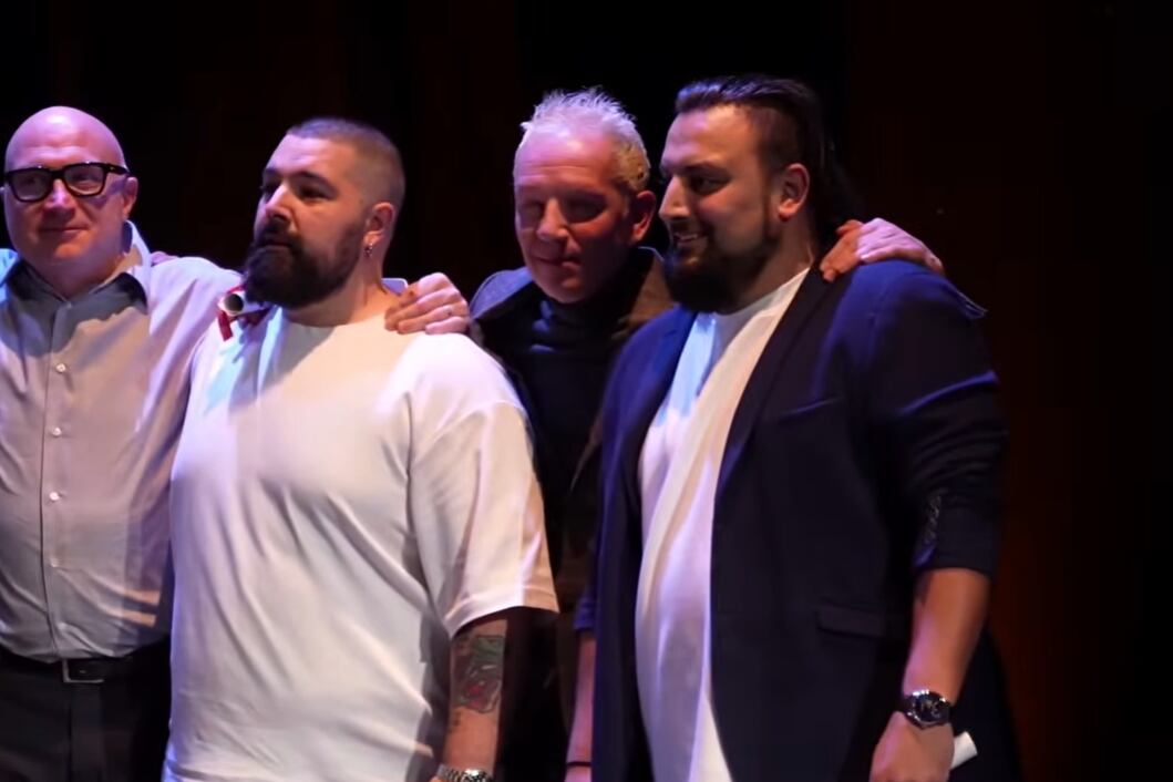 Miguel Galino Pueyo, a la derecha, como el top de restaurantes de Aragón, en la Guía Macarfi