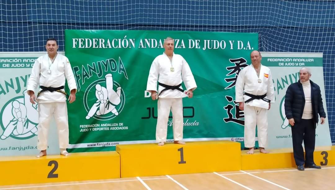 Javier Martínez, en el pódium