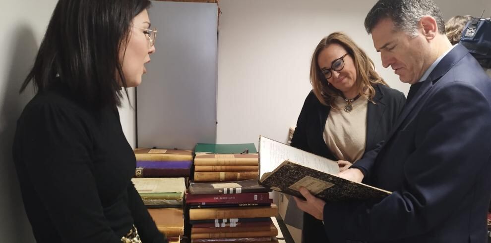 Maite Pérez visita los proyectos de digitalización