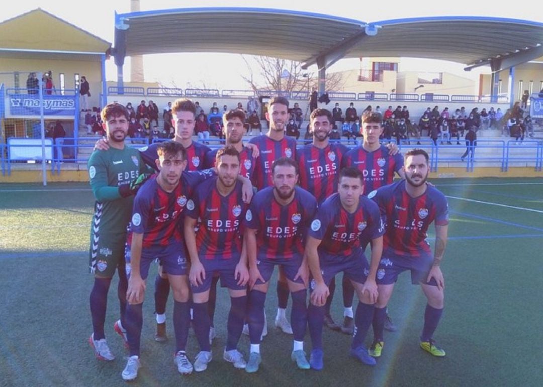 Equipo inicial del Iliturgi CF 2016 que se enfrentó el pasado domingo al Atlético La Cañada.