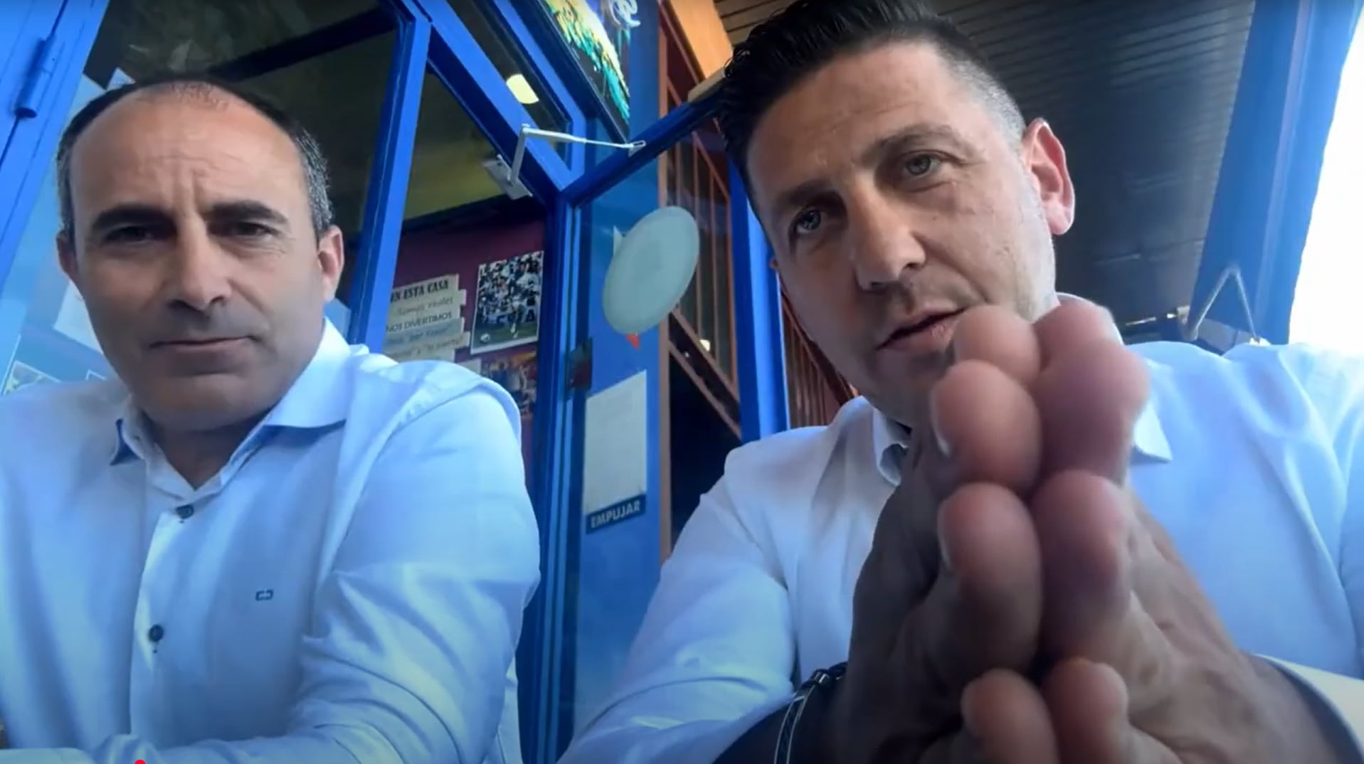 José Antonio Torres y Raúl Pérez, directivos del UD Los Garres.