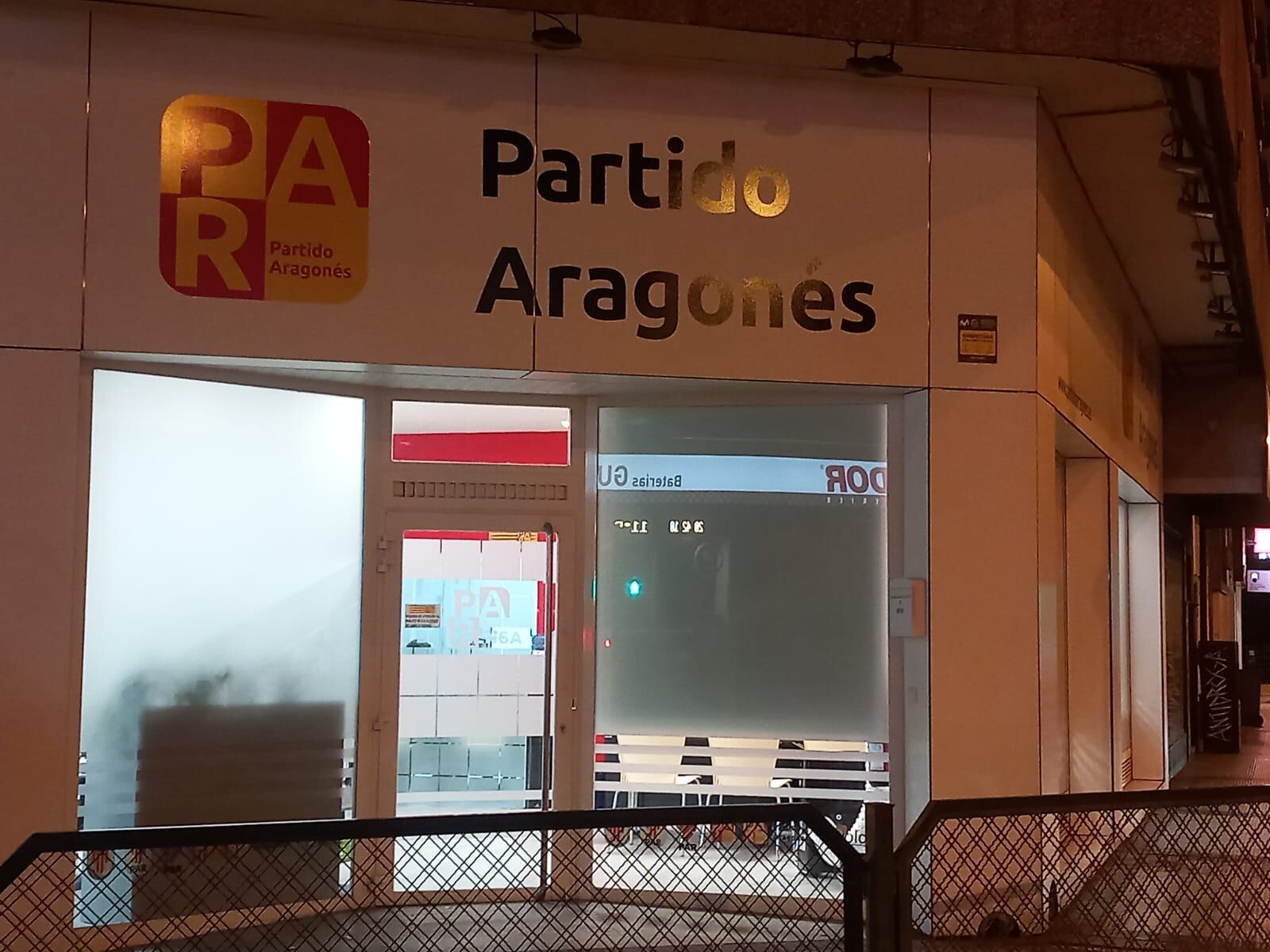 Sede del PAR en Zaragoza