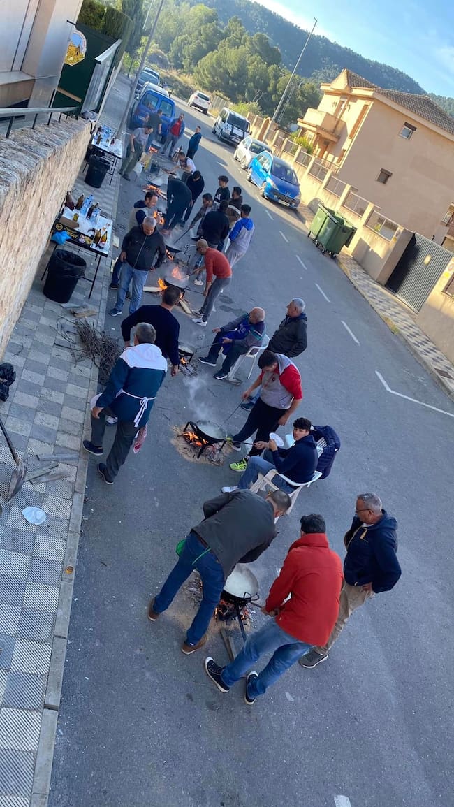 Almuerzo festero de los maseros de Biar