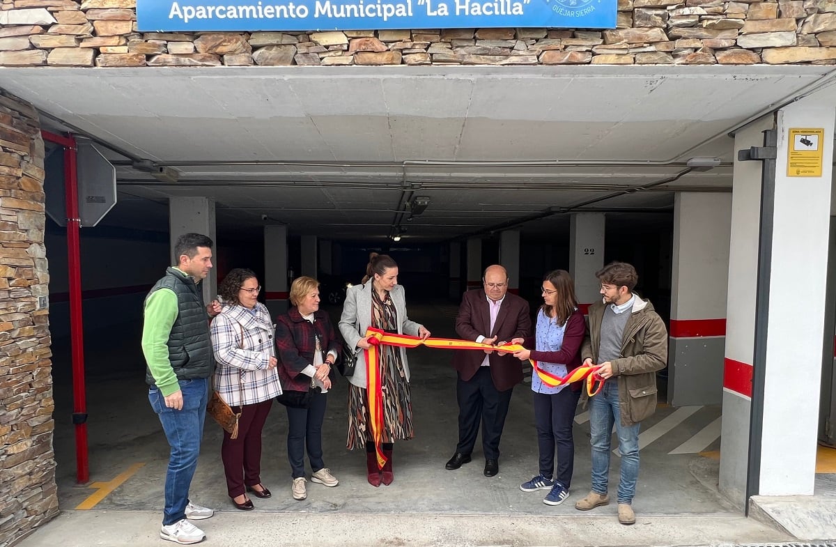 Inauguración del aparcamiento de &#039;La Hacilla&#039; de Güéjar Sierra en la primavera de 2022