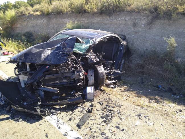 Los bomberos del Ayuntamiento de Zaragoza y de la Diputación Provincial de Zaragoza han tenido que excarcelar a los heridos