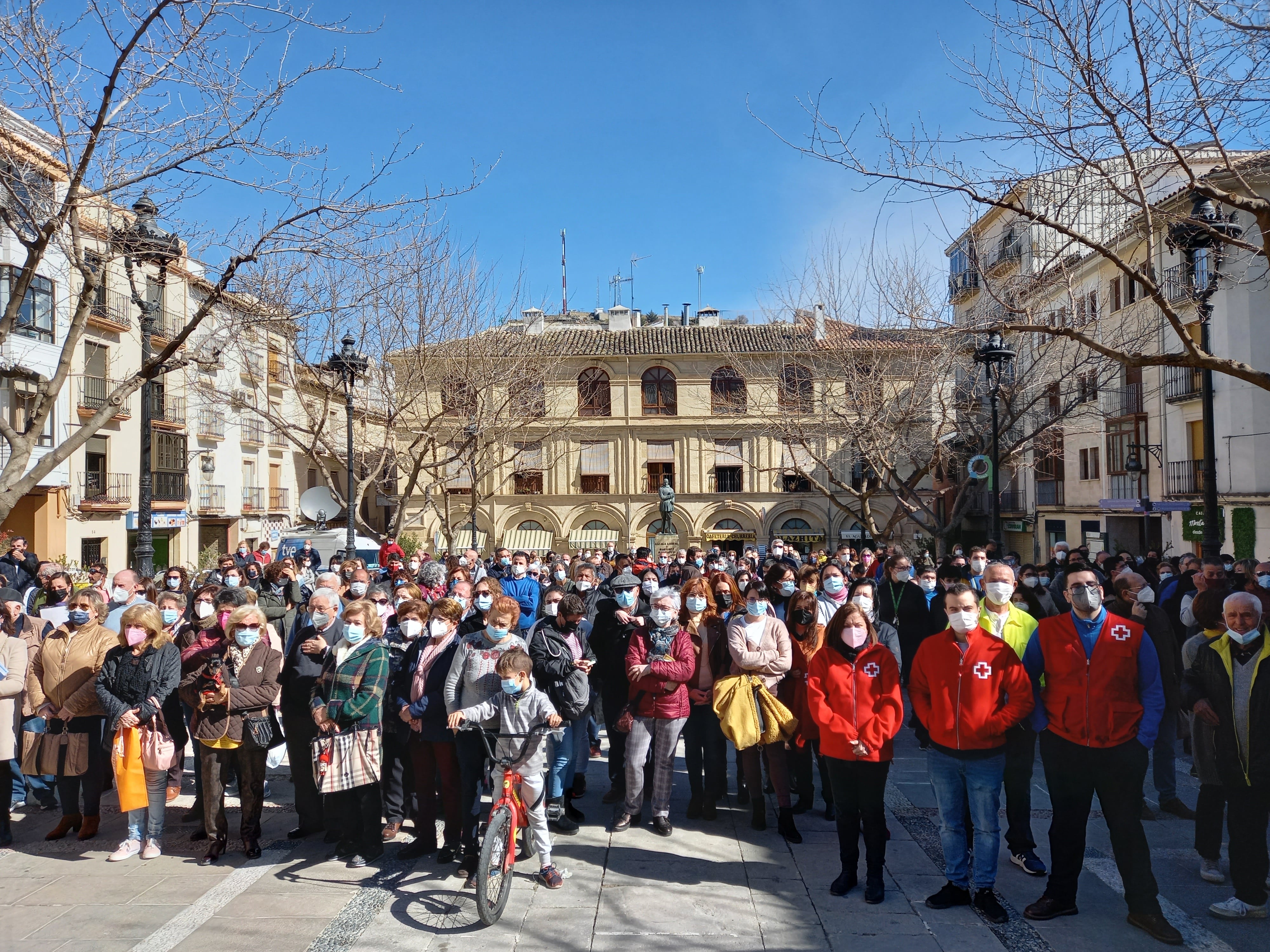 Concentración por el asesinato de Kwhala en Alcalá la Real.