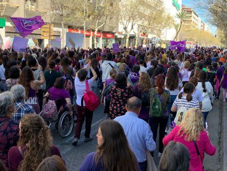 La manifestación colapsó el centro de la capital