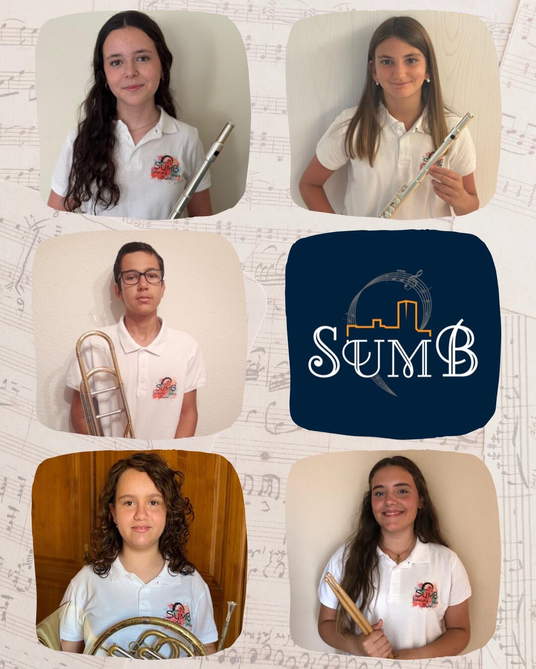 Los nuevos músicos de la banda de Biar