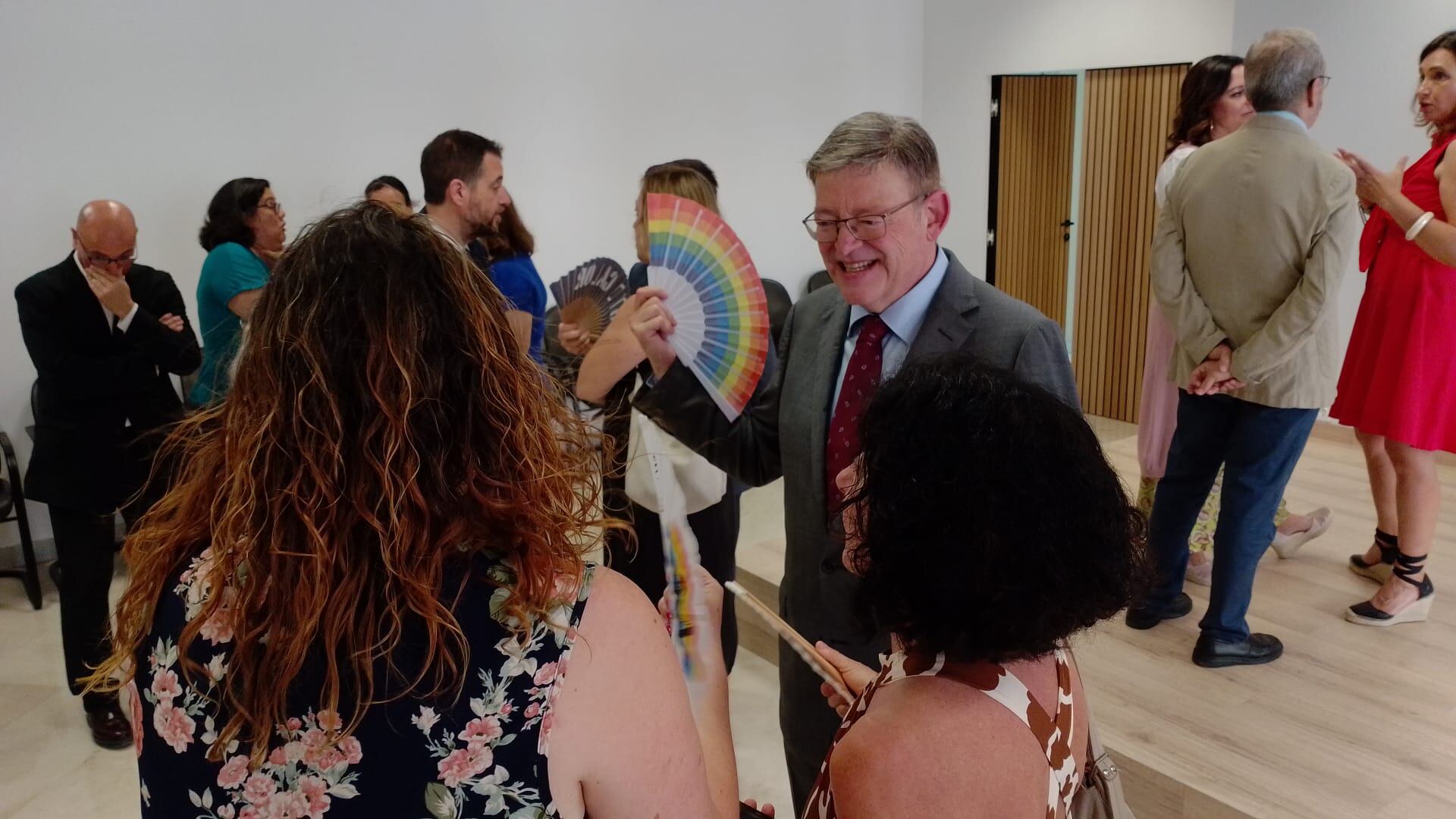 Ximo Puig, president en funciones de la Generalitat Valenciana, en el acto con la prensa en Alicante