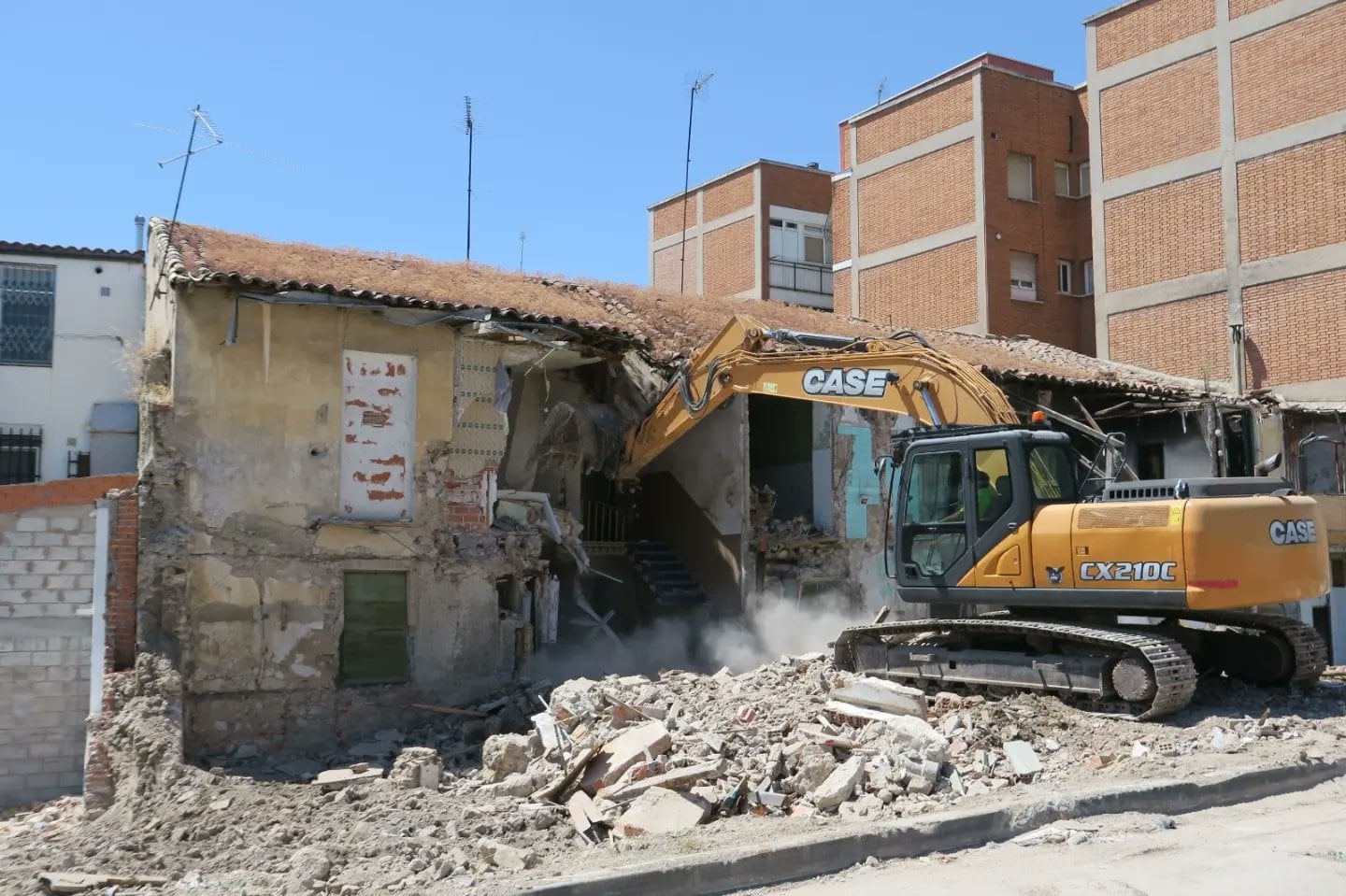 Algunos de los derribos en la zona centro de Getafe