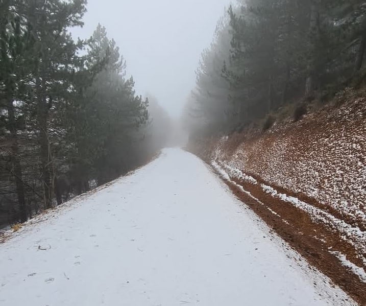 Nieve este miércoles 11 de diciembre en Aitana