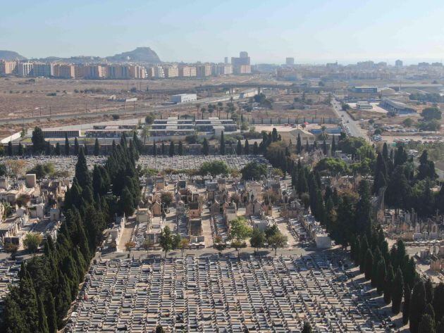 Vista aerea del Cementerio de Alicante