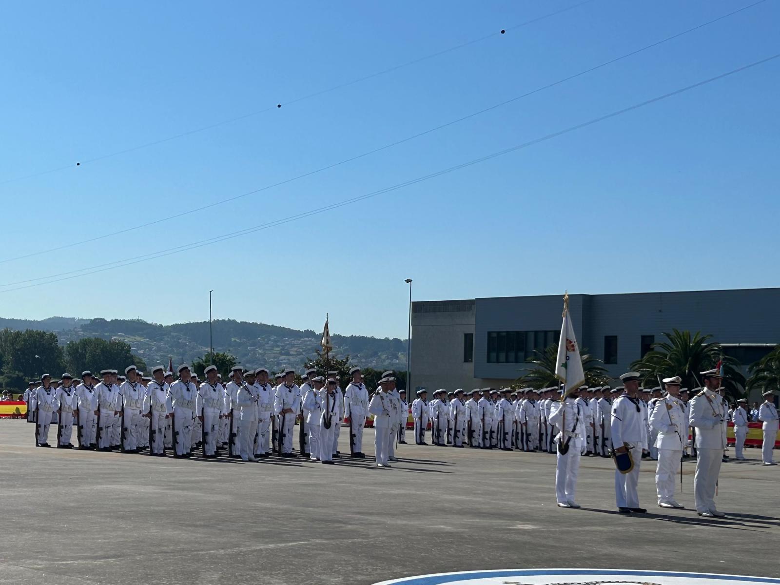 Imagen de la jura de bandera de este viernes (foto: Concello de Ferrol)