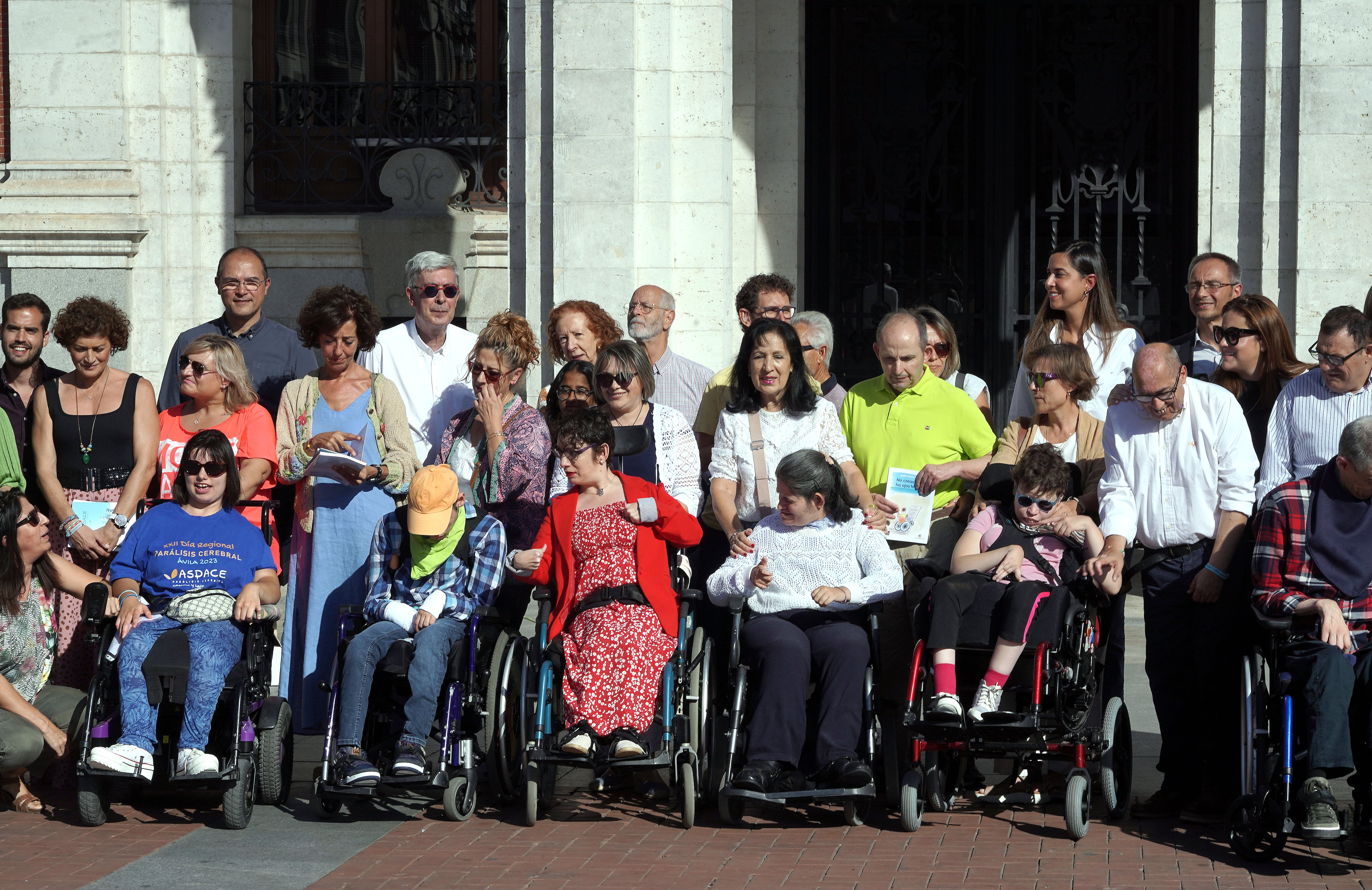 Celebración del Día Mundial de la Parálisis Cerebral en la Plaza Mayor de Valladolid