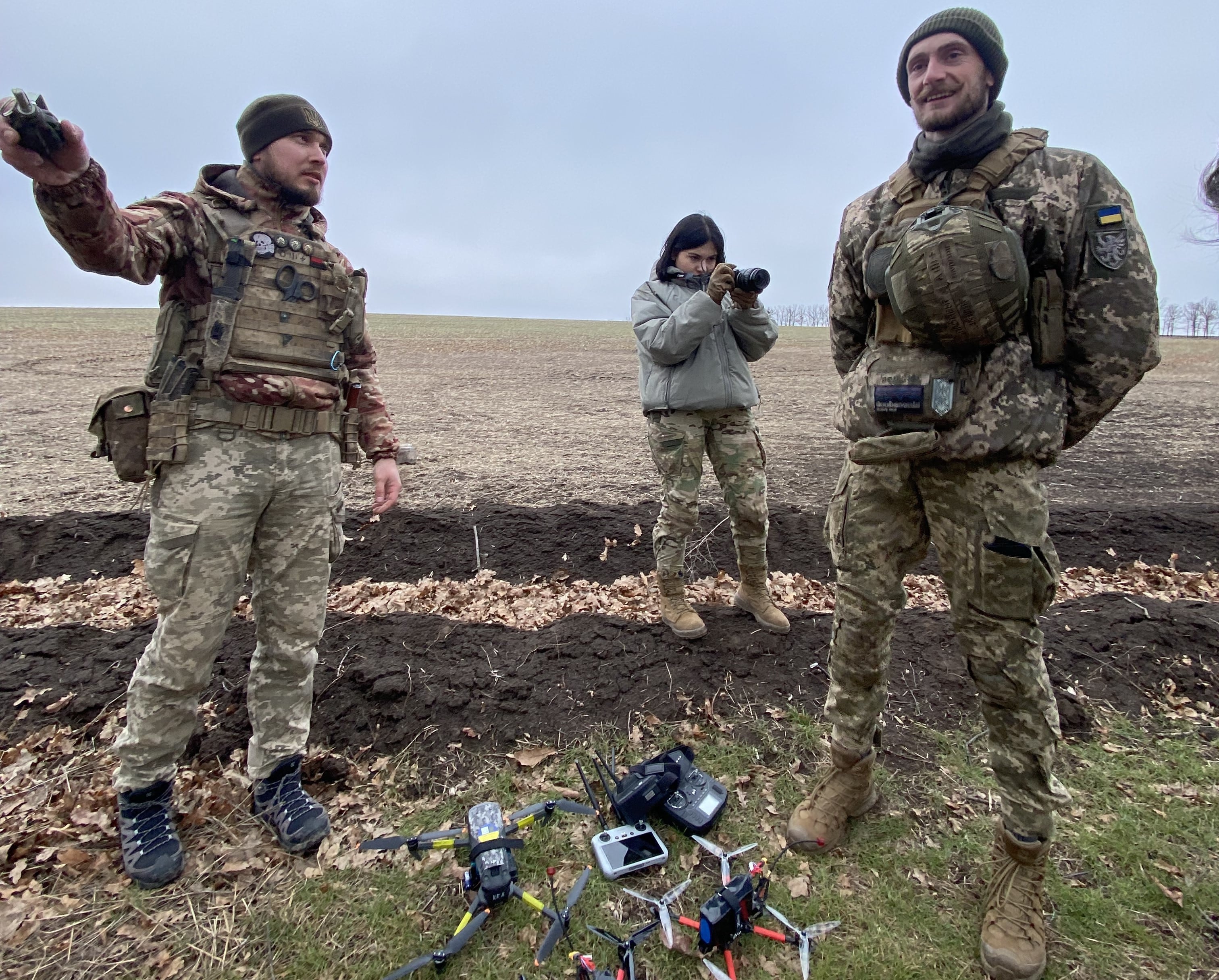 Equipo de la unidad de drones.