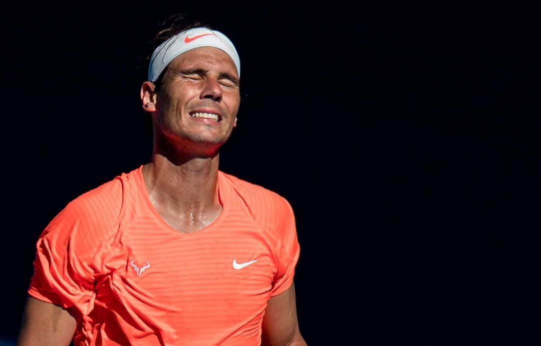 Rafa Nadal, en su debut en el Open de Australia.