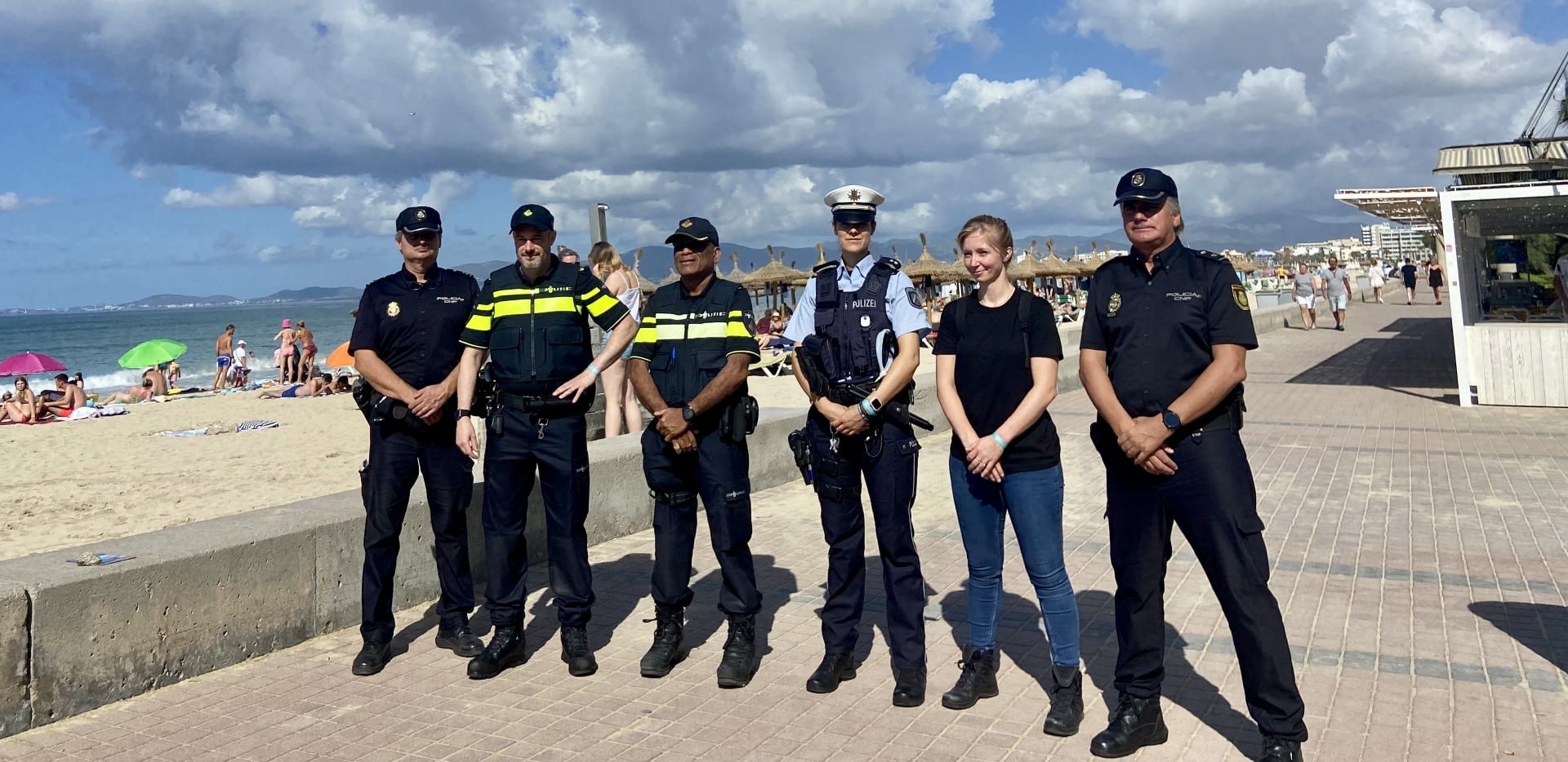 Patrulla mixta, policías españoles, alemanas y neerlandeses