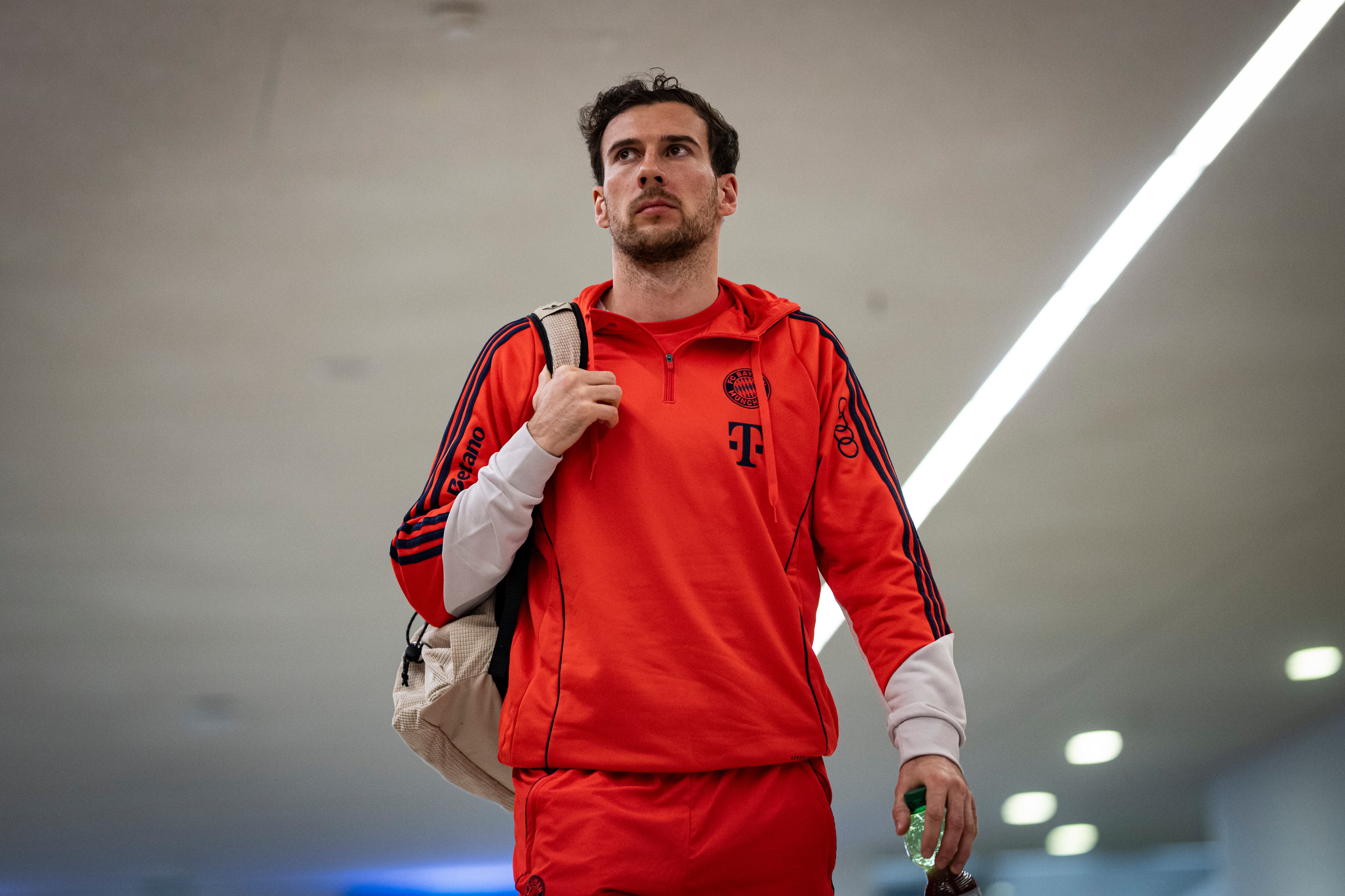 Goretzka, durante la previa de un partido con el Bayern de Múnich