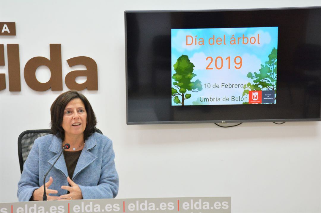 La concejala de Medio Ambiente de Elda, Pilar Calpena