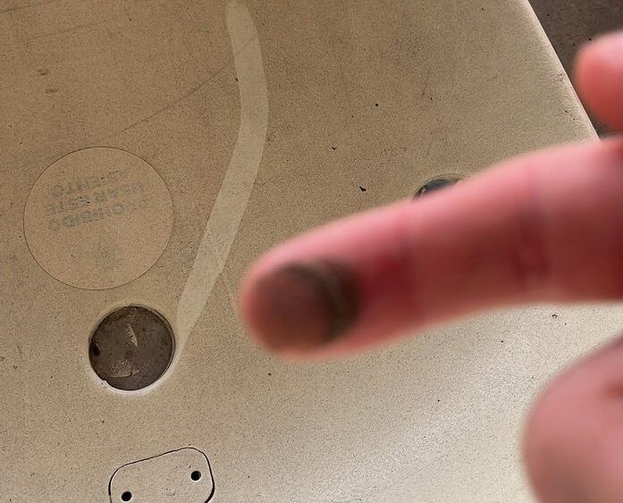 Suciedad en los asientos del Estadio