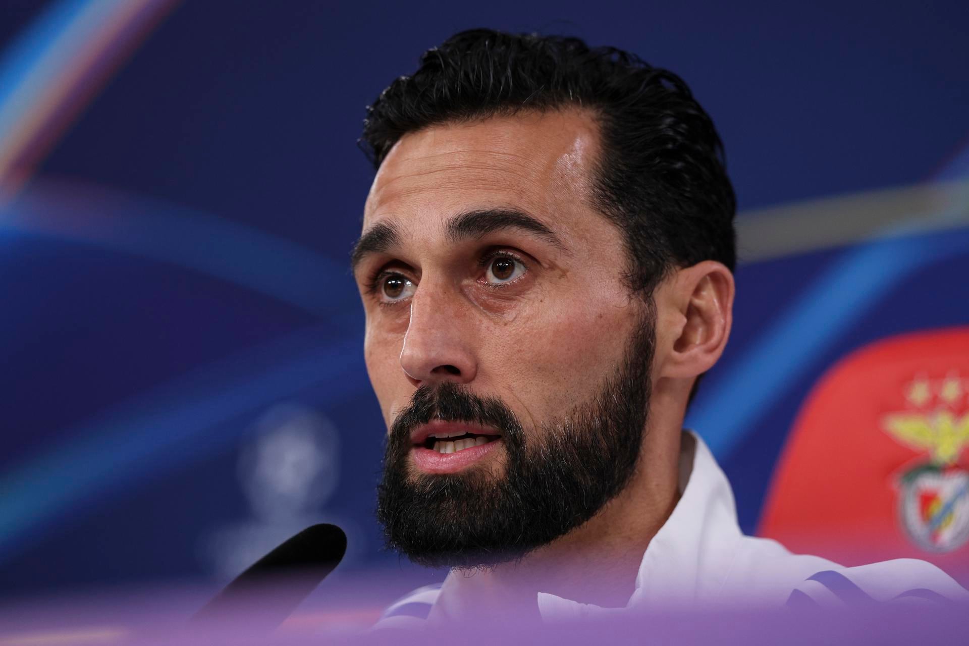 Álvaro Arbeloa, durante la rueda de prensa previa al partido frente al Benfica