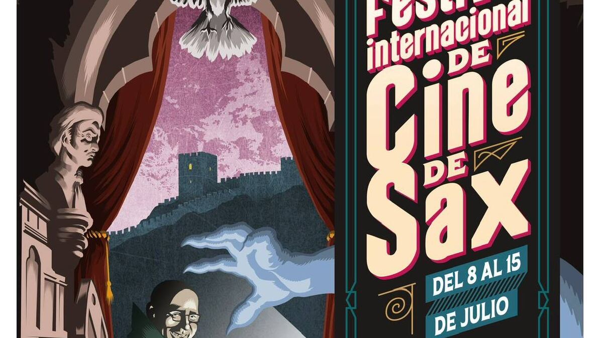 Cartel del Festival Internacional de Cine de Sax.