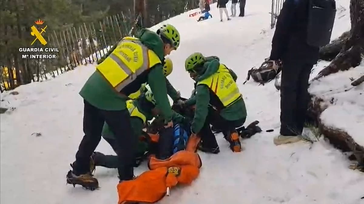 El primer fin de semana de 2026 deja diez rescates en la sierra de Madrid