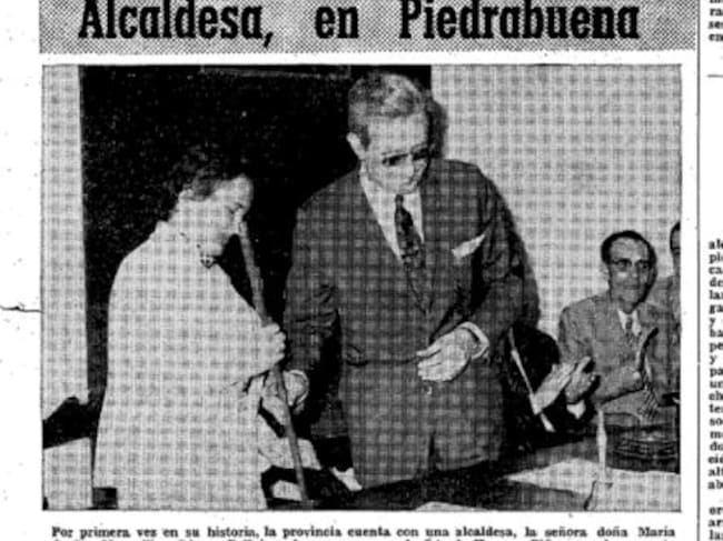 En la portada del 16 de junio, el Diario Lanza recogía la toma de posesión de María de las Maravillas