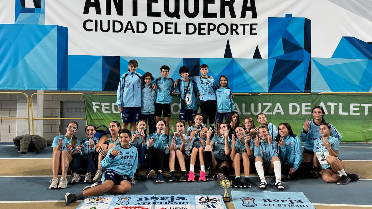 El Trops Cueva de Nerja sub 14 femenino tercero en el Campeonato de Andalucía de Short Track