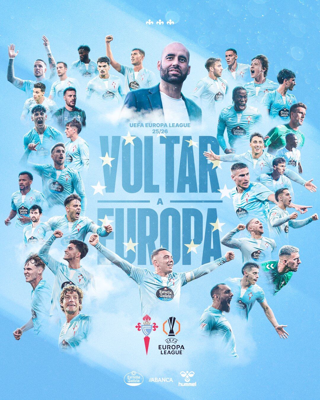 &quot;Voltar a Europa&quot;, imagen oficial de la celebración del Real Club Celta
