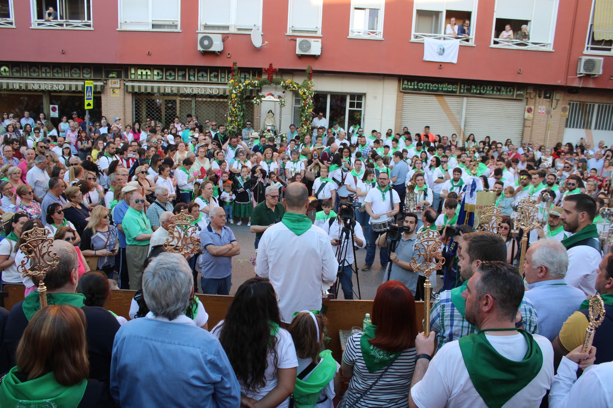 La Virgen de Guadalupe a su llegada a Úbeda en la Romería de Mayo