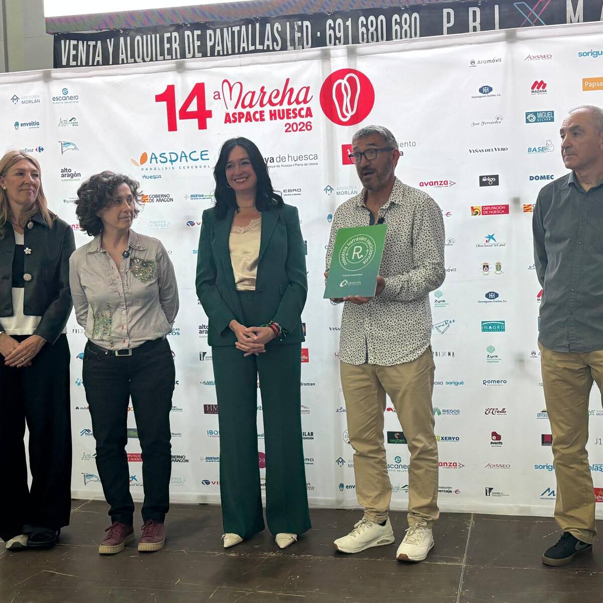 La Marcha Aspace recibe el Sello de sostenibilidad entregado por Grhusa