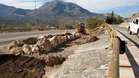 La maquinaria en pleno funcionamiento