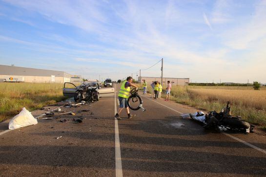 Imagen de Ical del lugar del accidente de Cigales