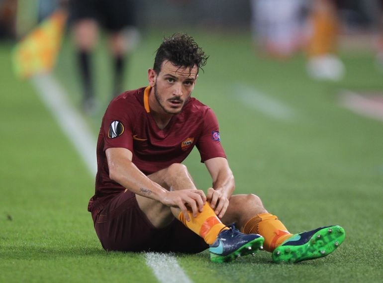 Florenzi, durante un partido con la Roma