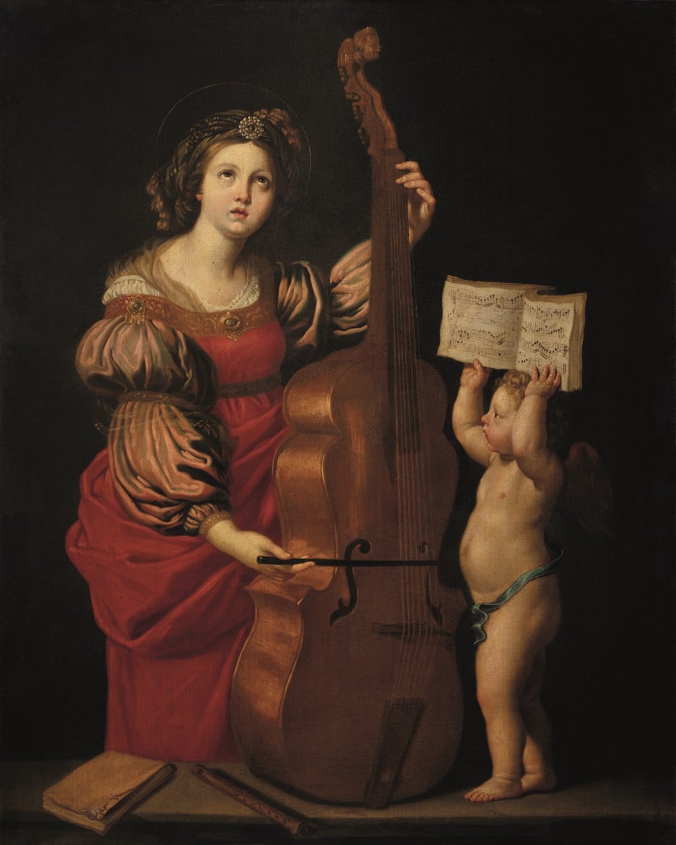 Santa Cecilia. Copia del siglo XVII de Domenichino. Javier Broto, DPH